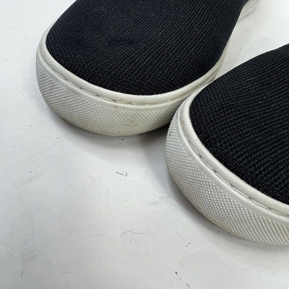 Rothy's Navy Blue Tree Lounge Knit Slip On Sneakers Size 10 Loafers - Picture 5 of 9